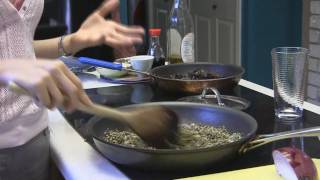 Healthy Cooking 3 Sprouted Lentil Stir Fry amp Mushrooms Recipe Celina Food Smarty [upl. by Darby]