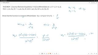 Nowhere Differentiable Complex Function [upl. by Nivla602]