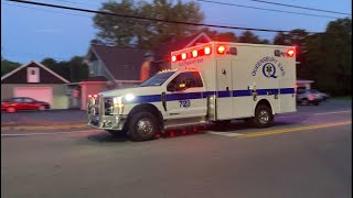 Queensbury EMS NEW Ambulance 723 Responding [upl. by Dagmar]