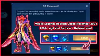 3 Mobile Legends Redeem Codes November 2 2024  Claim this All new Working MLBB redeem code No VPN [upl. by Pilloff]