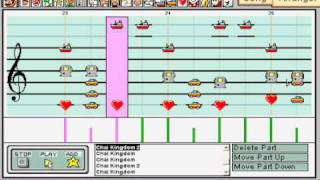 Chai Kingdom Super Mario Land in Mario Paint Composer [upl. by Centonze]