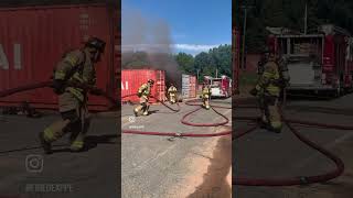 Charlotte Fire Recruits Training firefighter firefighters shortsfeed shorts [upl. by Slerahc160]