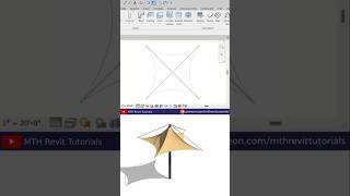 Modeling Tensile Structure in Revit Tutorial revittutorials bim revit [upl. by Mathre]