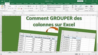 Comment grouper ou dissocier les colonnes excel [upl. by Griffis644]