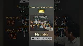 All Conic Sections  Common Properties of Parabola Ellipse amp Hyperbola education iitjee jee [upl. by Nosyaj751]