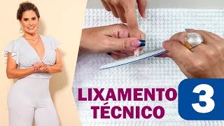 003  Aprenda a fazer o lixamento técnico e a finalização de unha profissional [upl. by Atinnek]