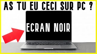 ecran noir au demarrage pc portable ou fixe  Comment résoudre le problème décran noir sur pc [upl. by Razatlab]