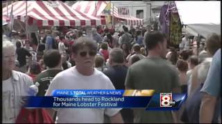 Thousands head to Rockland for annual Lobster Festival [upl. by Colleen941]