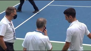 Novak Djokovic is defaulted from the US Open 2020 [upl. by Amal]