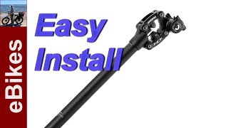 How To Install E Bike Suspension Seatpost [upl. by Jordison]