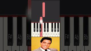 Elvis Presley  Cant Help Falling In Love With You Very Easy Piano Tutorial [upl. by Drannel]