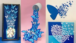 8 Easy and Awesome Room Decor Ideas with Paper Butterfly  How to make paper Butterfly [upl. by Gnanmos844]