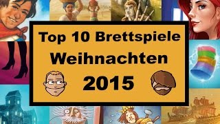 Top 10 Brettspiele für Weihnachten 2015  Geschenktipps [upl. by Esilehc]