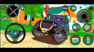 Modified Mahindra Thar Car Games Indian Cars Gadi Wala Game  Car Game Android Gameplay [upl. by Iv439]