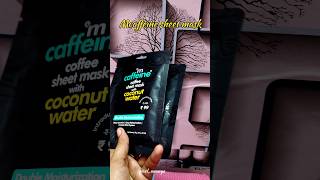 Mcaffeine sheet mask mcaffiene sheetmasks skincare mcaffeineproducts brighteningskin like [upl. by Arihsat468]