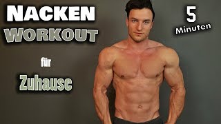 Extremes Nacken Workout für Zuhause  5 Minuten ohne Geräte [upl. by Nnylekoorb]