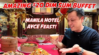 Amazing Dim Sum Buffet in Manila Philippines AYCE Dim Sum Feast at the Historic Manila Hotel [upl. by Cox730]