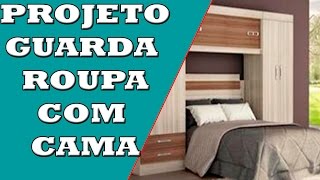 GUARDA ROUPA COM CAMA NO MEIO PROMOB [upl. by Onaivlis276]