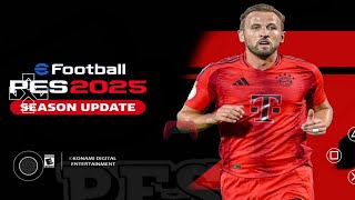 EFOOTBALL PES 2025 PPSSPP ORIGINAL PS5 On Androidamp ISO BEST Graphics Offline [upl. by Marelya]