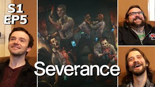 SEVERANCE Season 1 Episode 5 quotThe Grim Barbarity of Optics and Designquot ReactionReview [upl. by Knarf]