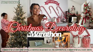 🎄🎀CHRISTMAS DECORATING 2024 MARATHON CHRISTMAS DECORATING IDEAS HOT COCOA BAR IDEASchristmasdecor [upl. by Noivert]