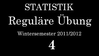 StatistikÜbung am 18112011 4 Übung [upl. by Smaj]