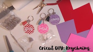 DIY Key chains with Cricut [upl. by Meehahs915]