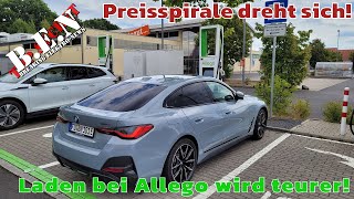 Die nächste PREISERHÖHUNG ist da ALLEGO erhöht die LADEPREISE für ELEKTROAUTOS [upl. by Oilisab585]