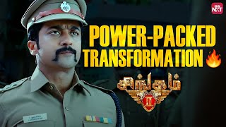 Suriya’s Ultimate Transformation Scene🔥  Singam 2  Santhanam  Anushka Shetty  Sun NXT [upl. by Emmalyn32]