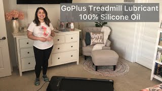 Goplus Treadmill Lubricant  How to lubricate a treadmill belt with 100 silicone oil belt lubricant [upl. by Lyckman564]