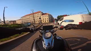 Yamaha Dragstar XVS 650 Bobber  POV RAW PURE ENGINE SOUND 4K [upl. by Etireugram]