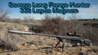 Silencer Tech LLC 338 Lapua Magnum One Hand Shot [upl. by Ardien]