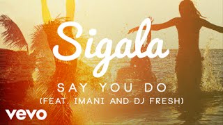 Sigala  Say You Do Official Audio ft Imani Williams DJ Fresh [upl. by Dnomar]