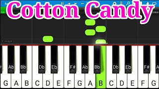 Yungblud – Cotton Candy  Piano Tutorial   Yungblud Cotton Candy Easy Piano Tutorial [upl. by Osbourn]