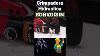 ⭐ Crimpadora Hidráulica Presión BONVOISIN ⚡ Alta Calidad para Terminales de Cobre y Aluminio  2023 [upl. by Nayd831]