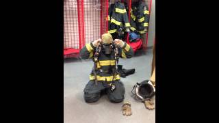 SCBA Donning Video  Over the Head Method [upl. by Cattan]