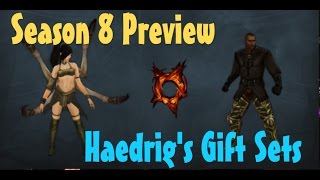 Diablo 3 Season 8 Preview cosmetics Haedrigs Gift sets [upl. by Netsrik]