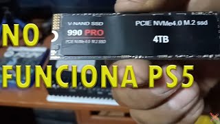 COMPRE UNA M2990 4 TB PERO LA PS5 NO LA ACEPTO [upl. by Imij]