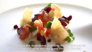 Chef Ricardo Chaneton Prepares Red Prawn Tartare with Cherries [upl. by Attenov42]