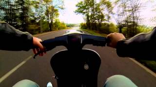 Vespa V50 136ccm Malossi Ares Auspuff GoPro Hero 3 Chesty [upl. by Isnan974]