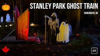 Ghost Train 🎃🚂 Stanley Park Halloween Fun vancouver [upl. by Ilocin]