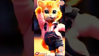 Patli kamariya mor hai hai 😂  cat dance  shorts cat catlover [upl. by Nahpets]