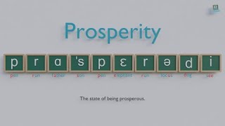 How to pronounce Prosperity [upl. by Coffee546]