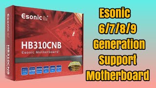 Esonic Mother board 6789 Generation Support Chinea Cheap Motherboard [upl. by Godwin829]