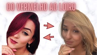 COMO TIRAR O VERMELHO com SHAMPOOZADA  DO VERMELHO AO LOIRO [upl. by Nyltyak562]