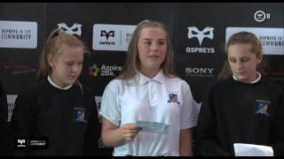 Ospreys TV Ospreys in the Community Enterprise Challenge [upl. by Novanod]