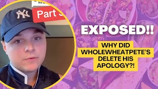 EXPOSED WholeWheatPete’s Deleted Apology [upl. by Farlay185]