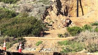 Storm damages dirt lot at San Onofre [upl. by Missie]