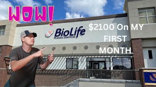 How Much Money I Make Donating Plasma Each Month  Biolife Plasma Services [upl. by Nahtanaj]