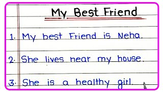 Essay on my best friend My best friend par essay my best friend par 20 lines nibandh [upl. by Arinay]